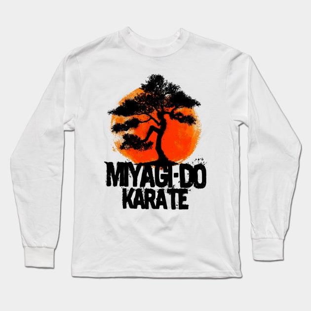 Cobra Kia-Miyagi Do Karate Long Sleeve T-Shirt by Mavioso Pattern